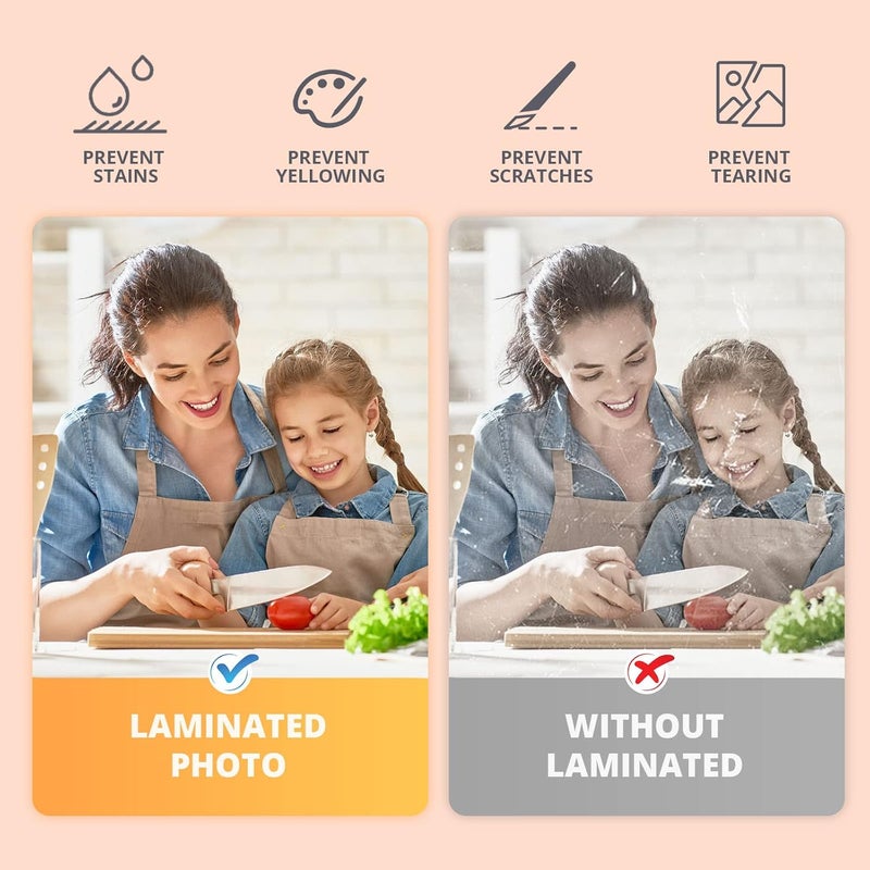 HTVRONT Clear Self-Adhesive Laminating Vinyl Roll-12"x30FT Non Thermal Laminating Film,No Machine Needed Clear Vinyl Laminate for Stickers - Image 2